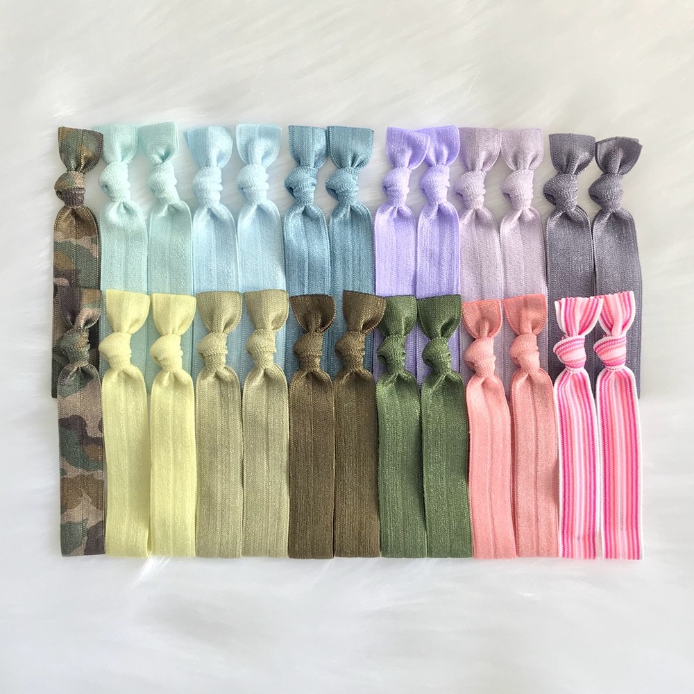 Lot of 26 spring color hair ties